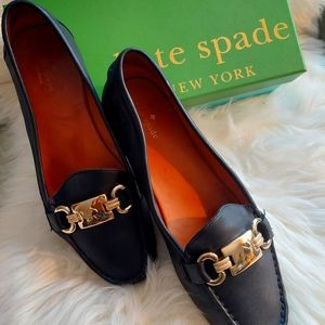 KATE SPADE BLACK LEATHER LOAFERS SIZE 11